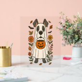Halloween Great Dane Blume Acrylschild (Hochzeit)