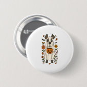Halloween Great Dane Blume Button (Vorne & Hinten)