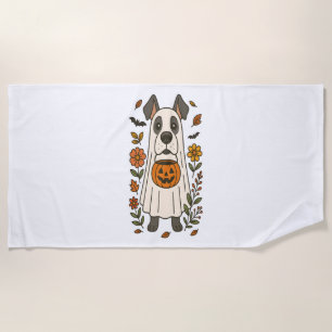 Halloween Great Dane Blume Strandtuch