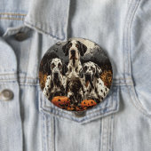 Halloween Great Dane Dogs Kürbislaterne Button (Beispiel)