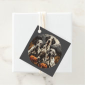 Halloween Great Dane Dogs Kürbislaterne Geschenkanhänger (Beispiel)