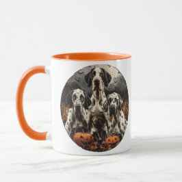 Halloween Great Dane Dogs Kürbislaterne Tasse