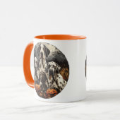 Halloween Great Dane Dogs Kürbislaterne Tasse (Vorderseite Links)