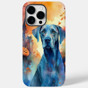 Halloween Great Dane mit Pumpkins Beängstigend Case-Mate iPhone 14 Pro Max Hülle
