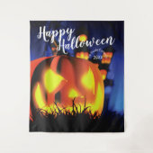 Halloween Great Pumpkin Lantern Party Hintergrund Wandteppich (Vorderseite)