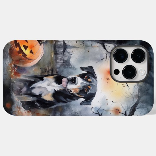 Halloween Greater Swiss mit Pumpkins Beängstigend Case-Mate iPhone Hülle (Rückseite (Horizontal))