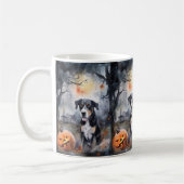 Halloween Greater Swiss mit Pumpkins Beängstigend Kaffeetasse (Links)