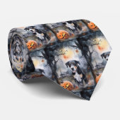 Halloween Greater Swiss mit Pumpkins Beängstigend Krawatte (Gerollt)