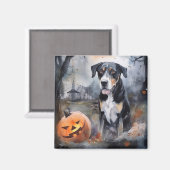 Halloween Greater Swiss mit Pumpkins Beängstigend Magnet (Vorderseite/Rückseite)