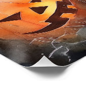 Halloween Greater Swiss mit Pumpkins Beängstigend Poster (Ecke)