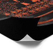 Halloween Greek Mythology Werewolf Art Print Poster (Ecke)