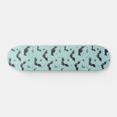 Halloween Green Bat Pattern Skateboard (Horizontal)