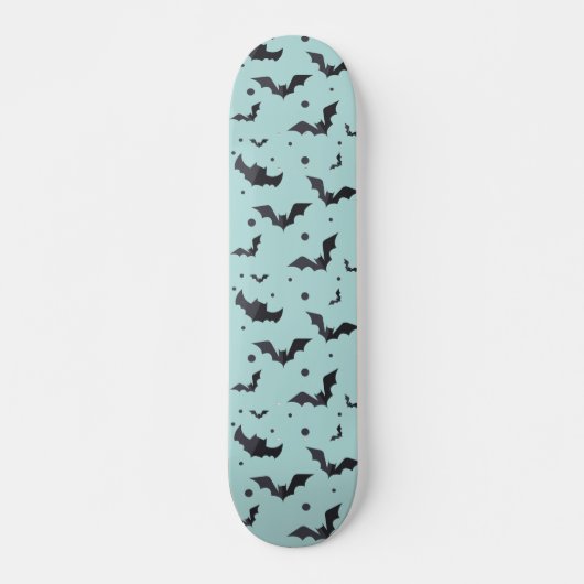 Halloween Green Bat Pattern Skateboard (Vorne)