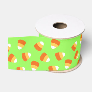 Halloween Green Candy Mais Ribbon Ripsband