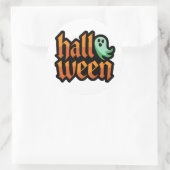 Halloween Green Ghost Sticker (Tasche)