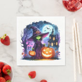 Halloween Green Hexenpapier Napkin Serviette (Beispiel)