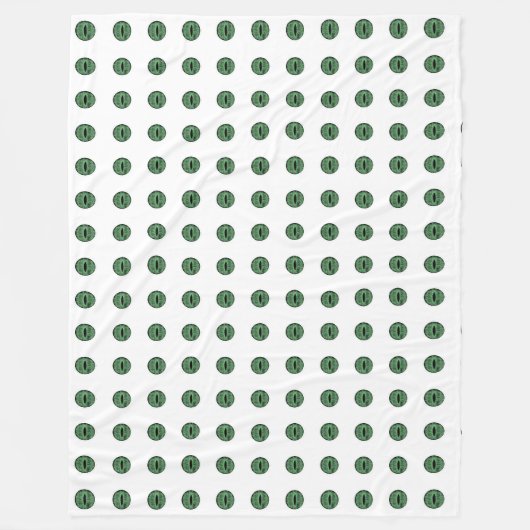 Halloween Green Polka Dot Eyes Fleecedecke (Vorderseite)