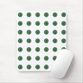 Halloween Green Polka Dot Eyes Mousepad (Mit Mouse)