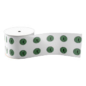Halloween Green Polka Dot Eyes Ripsband (Spule)
