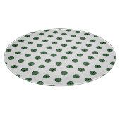 Halloween Green Polka Dot Eyes Schneidebrett (Ecke)
