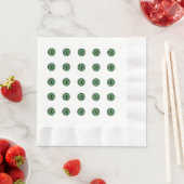 Halloween Green Polka Dot Eyes Serviette (Beispiel)