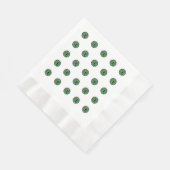 Halloween Green Polka Dot Eyes Serviette (Ecke)