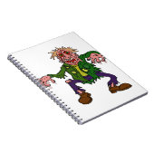 Halloween Green Zombie Monster Notizblock (Rechte Seite)