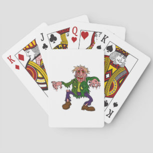 Halloween Green Zombie Monster Spielkarten