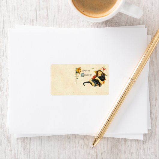 Hallowe'en Greeting Adressaufkleber (Insitu)