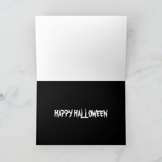 HALLOWEEN GREETING CARD L@@K Wachsflaschen Wachscr Karte (Innenseite)