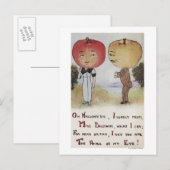 Halloween GreetingApple Heads Postkarte (Vorne/Hinten)
