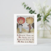 Halloween GreetingApple Heads Postkarte (Stehend Vorderseite)