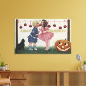 Halloween GreetingApples on String Leinwanddruck (Insitu (Wohnzimmer))