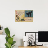 Halloween GreetingBlack Cat Poster (Heimbüro)