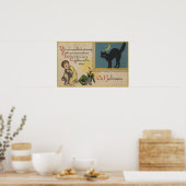 Halloween GreetingBlack Cat Poster (Küche)