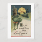 Halloween GreetingCabbage Anthropomorphismus Postkarte (Vorderseite)