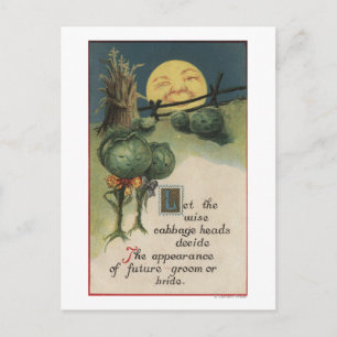 Halloween GreetingCabbage Anthropomorphismus Postkarte