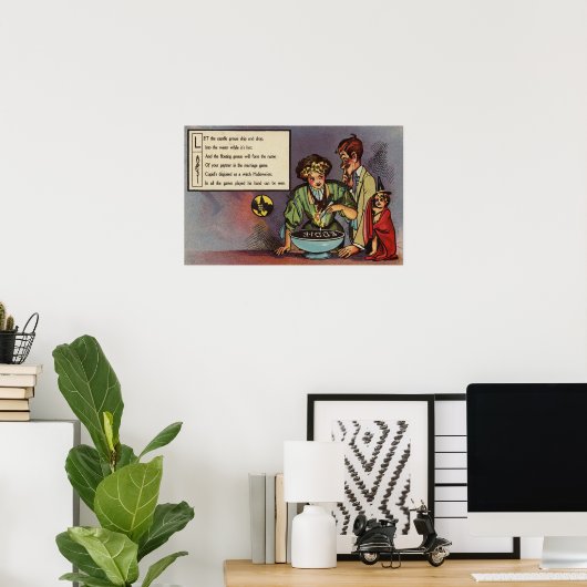 Halloween GreetingCandle Grease Poster (Heimbüro)