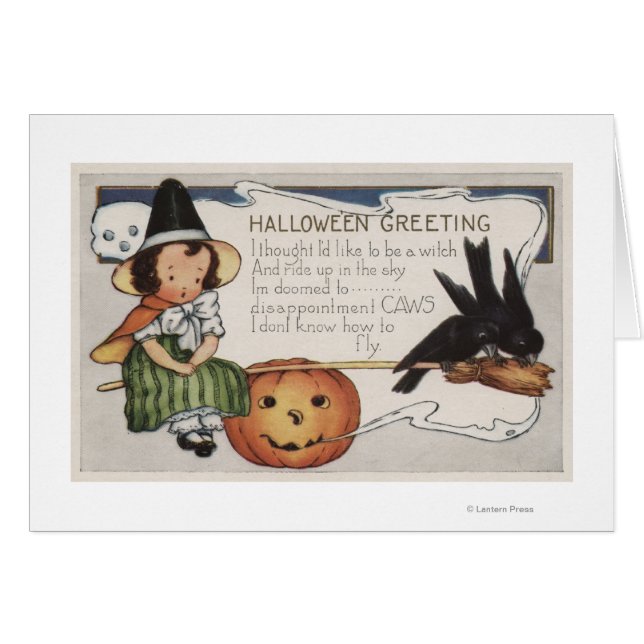 Halloween GreetingCrows (Vorderseite (Horizontal))