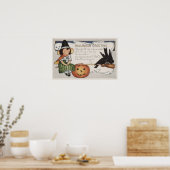 Halloween GreetingCrows Poster (Küche)