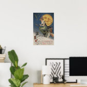 Halloween GreetingHexe in Flight Poster (Heimbüro)