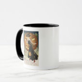 Halloween GreetingHextanz und Kürkin Tasse (Vorderseite Links)