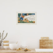 Halloween GreetingHist und Hark Poster (Küche)