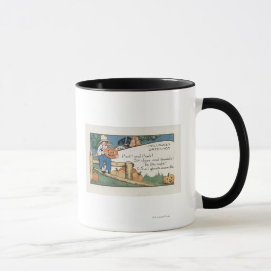 Halloween GreetingHist und Hark Tasse (Rechts)