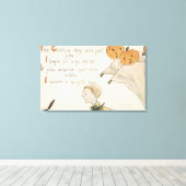 Halloween GreetingJack-O-Lantern-Geister Leinwanddruck (Insitu (Holzboden))