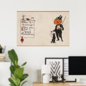 Halloween GreetingJack-O-Lantern in Tux Poster (Heimbüro)