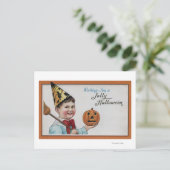 Halloween GreetingJolly Halloween Feiertagspostkarte (Stehend Vorderseite)