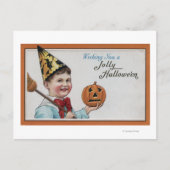 Halloween GreetingJolly Halloween Feiertagspostkarte (Vorderseite)