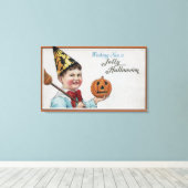 Halloween GreetingJolly Halloween Leinwanddruck (Insitu (Holzboden))