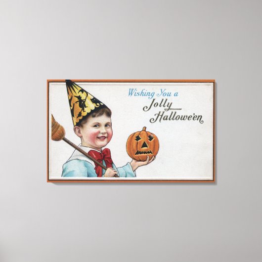 Halloween GreetingJolly Halloween Leinwanddruck (Vorderseite)